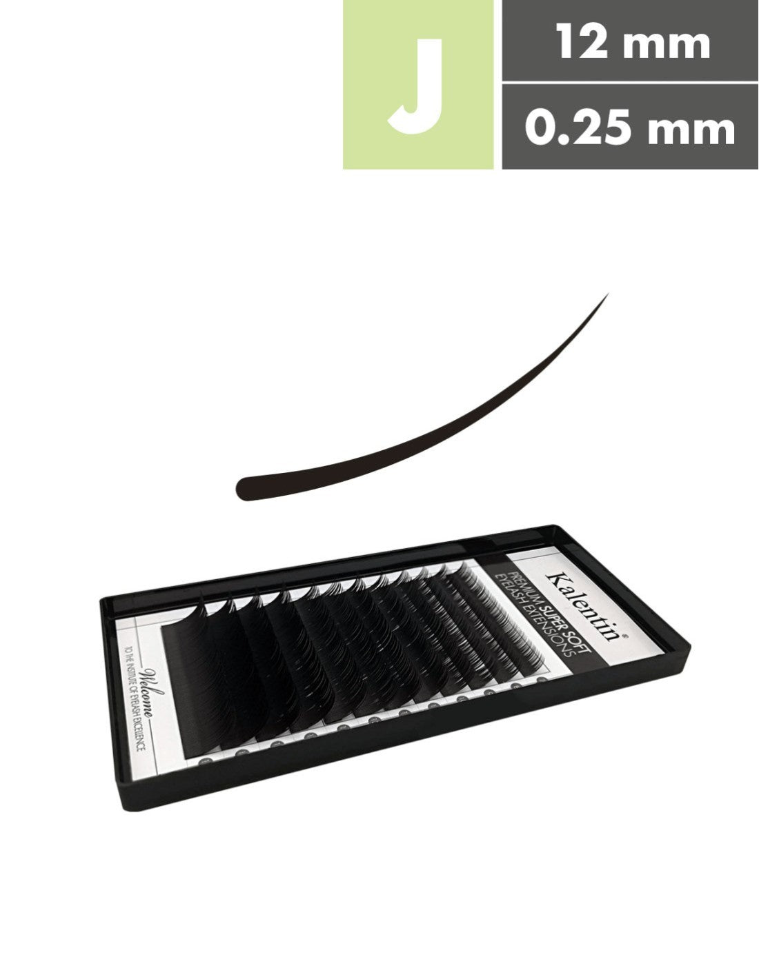 Kalentin Extension Ciglia Ultra Soft Flat F 0.25 D+ 8mm