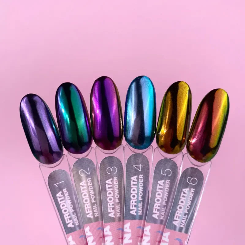 Lunamoon Afrodita Nail Powder Set 6pcs - Lady&Oscar
