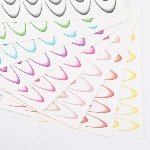 Decalcomanie ad acqua sfumate per unghie/French/Ombre/French smile line