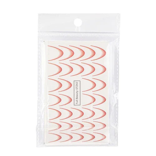 Decalcomanie ad acqua sfumate per unghie/French/Ombre/French smile line