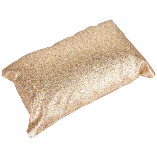 Cuscino per bracciolo per manicure, glitter oro