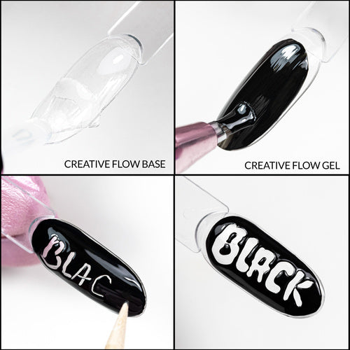Dettaglio di Molly Nails Creative Flow Color Gel Black 5g