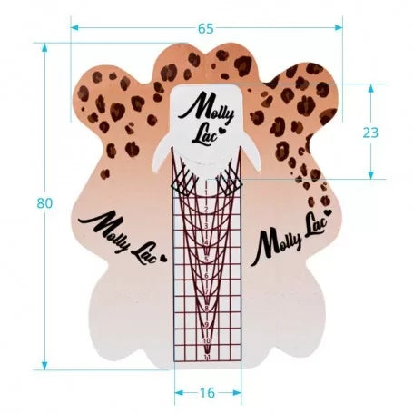 Cartine allungamento leopardate 500 pz Molly Lac - Lady&Oscar