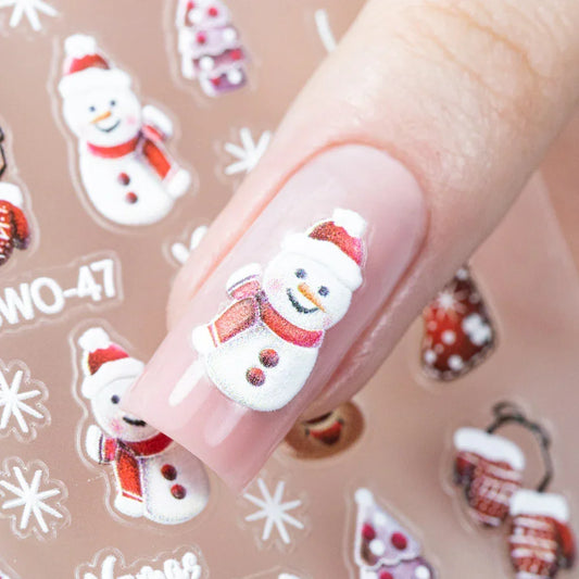 Adesivi per unghie natalizi Molly Nails autoadesivi SW0-47 - Lady&Oscar