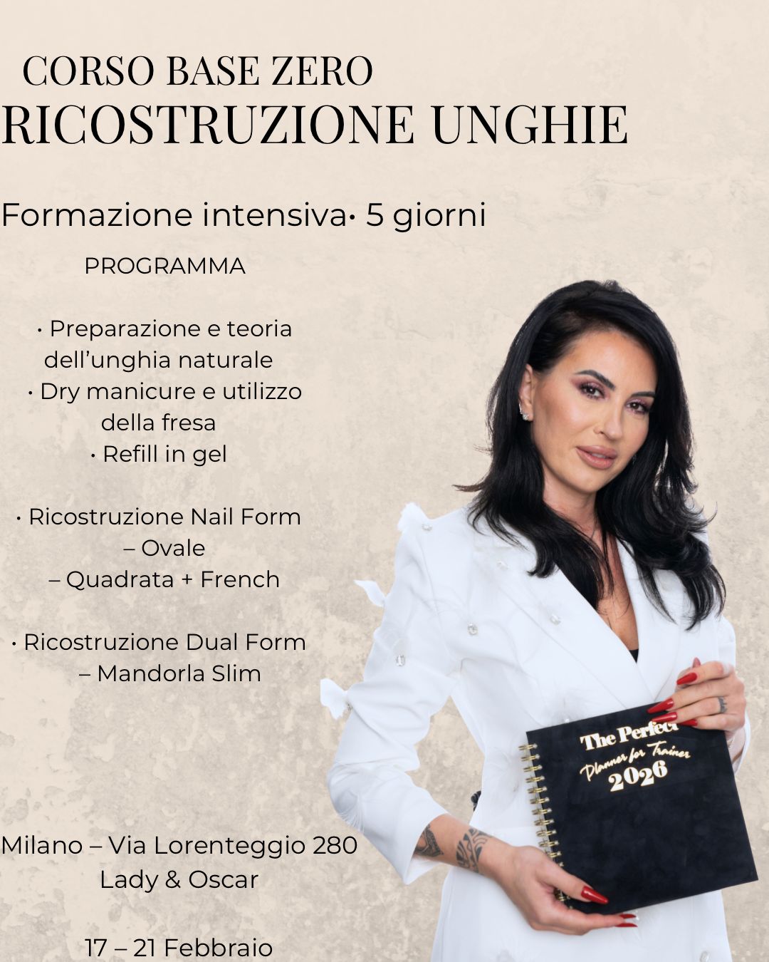 Corso Base Zero Ricostruzione Unghie intensivo