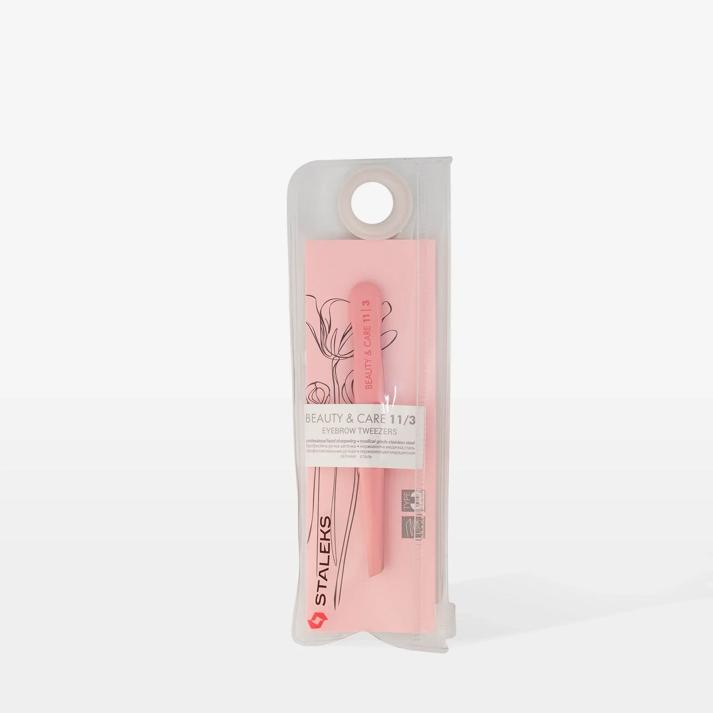 Pinzetta per sopracciglia BEAUTY & CARE 11 TIPO 3 (bordi smussati larghi) - Lady&Oscar