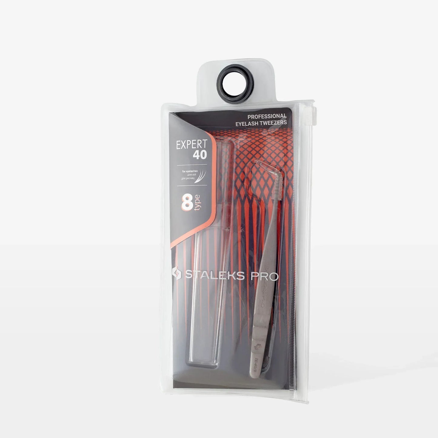 STALEKS Pinzetta professionale per ciglia EXPERT 40 TIPO 8 (slipper, 85 ') - Lady&Oscar