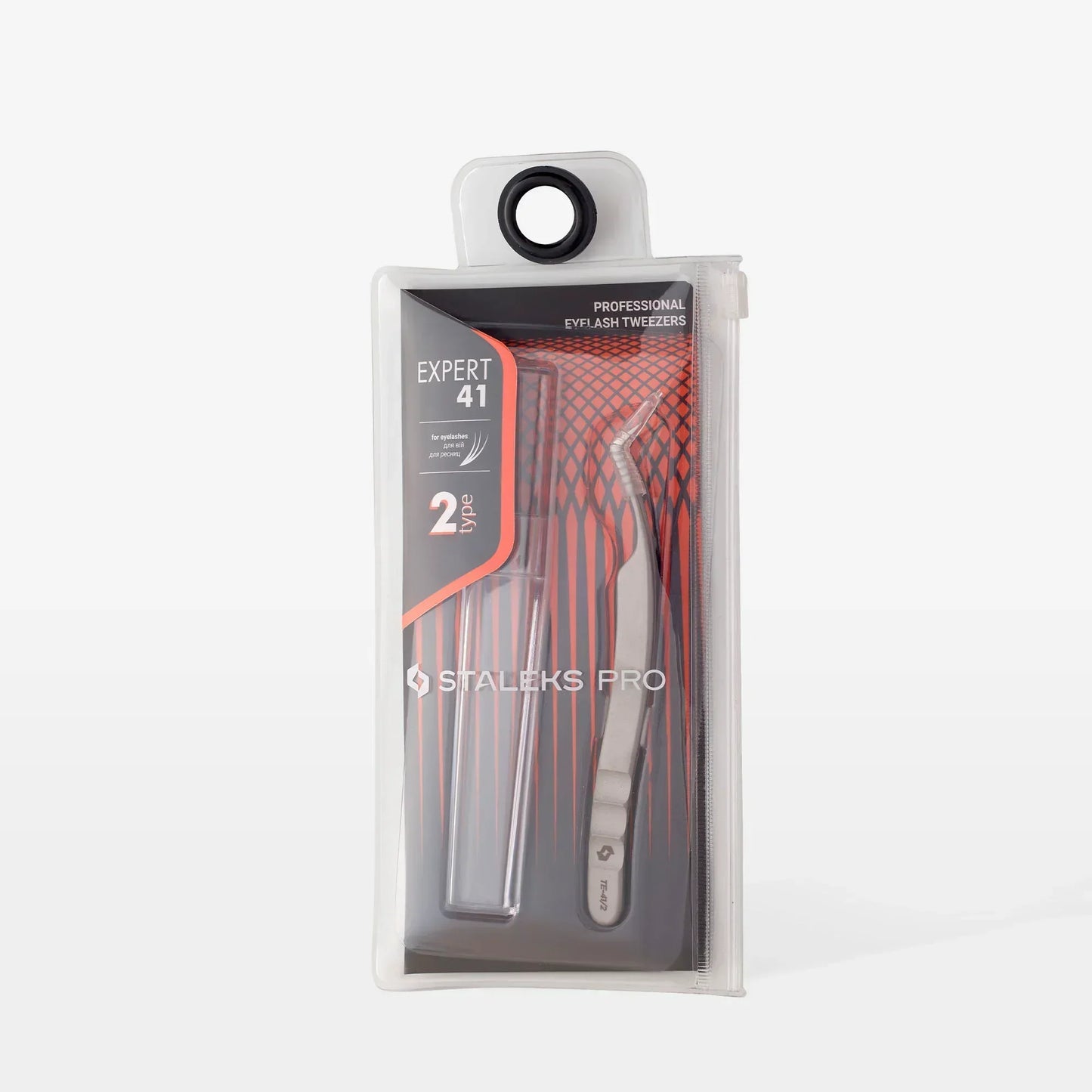 Pinzetta professionale per ciglia EXPERT 41 TIPO 2 (a forma di L, 40 ') - Lady&Oscar