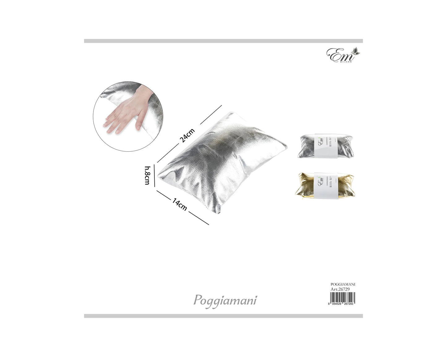 Cuscinetto Poggia Mani Pelle Sintetica EM - Lady&Oscar