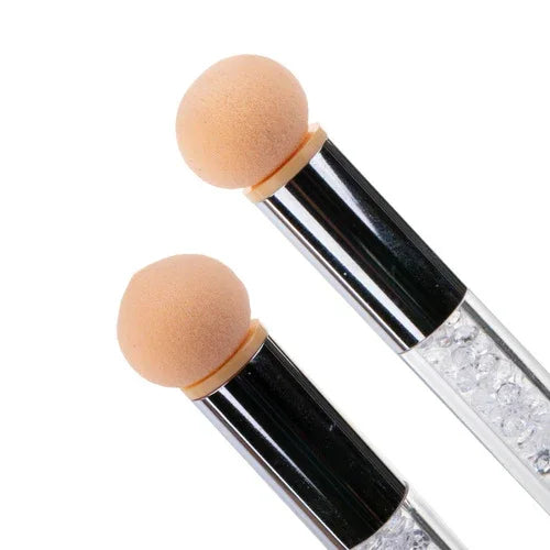GNB Doppio pennello con spugna ombre e nail art - zirconia white - Lady&Oscar