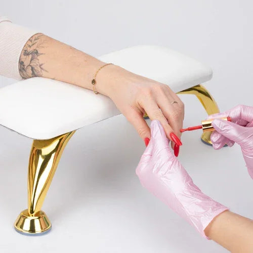 Alle Lac Supporto per Manicure con gambe - white and gold - Lady&Oscar