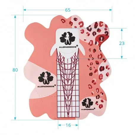 Cartine allungamento estremo leopardate 500 pz Molly Lac - Lady&Oscar