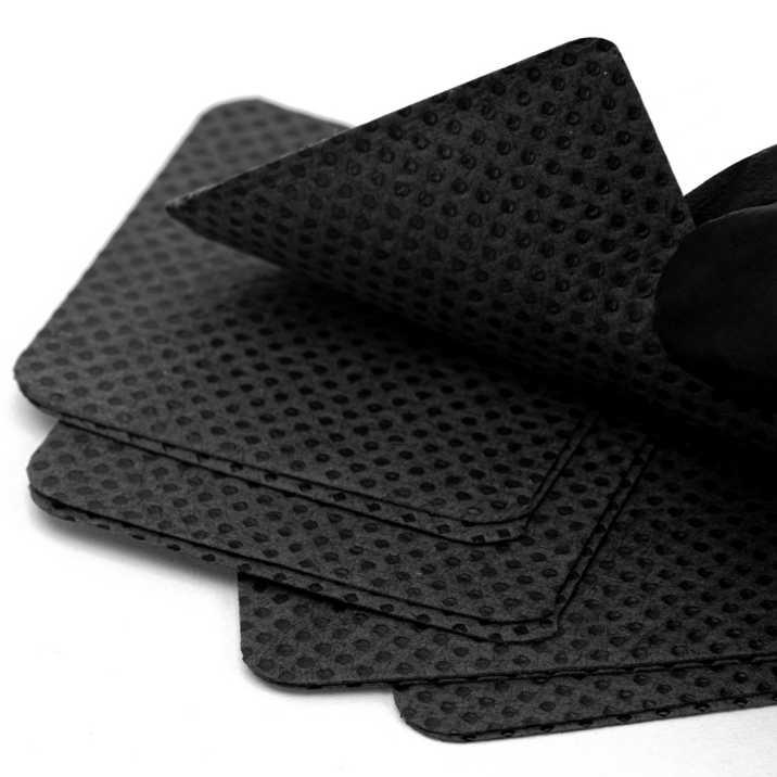 Pad per unghie perforati senza polvere, neri, 5x5 cm, 540 pz Molly lac - Lady&Oscar