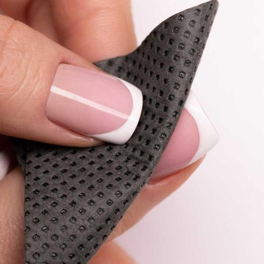 Pad per unghie perforati senza polvere, neri, 5x5 cm, 540 pz Molly lac - Lady&Oscar