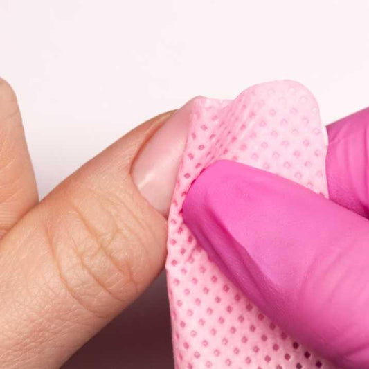 Pad per unghie perforati senza polvere, rosa, 5x5 cm, 540 pz Molly lac - Lady&Oscar