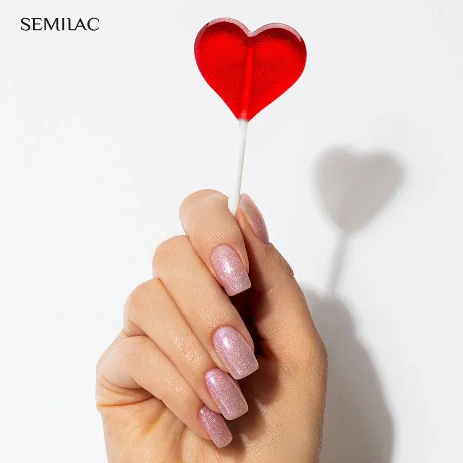 Semilac - Love Is In The Nails - 390 Sparke Of Bare Love 7ml - Lady&Oscar