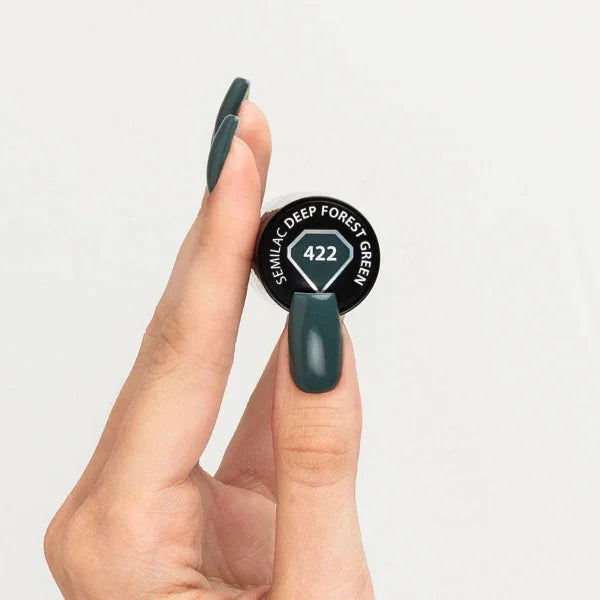 Semilac - Into Her Tenderness - #422 Deep Forest Green 7ml - Lady&Oscar