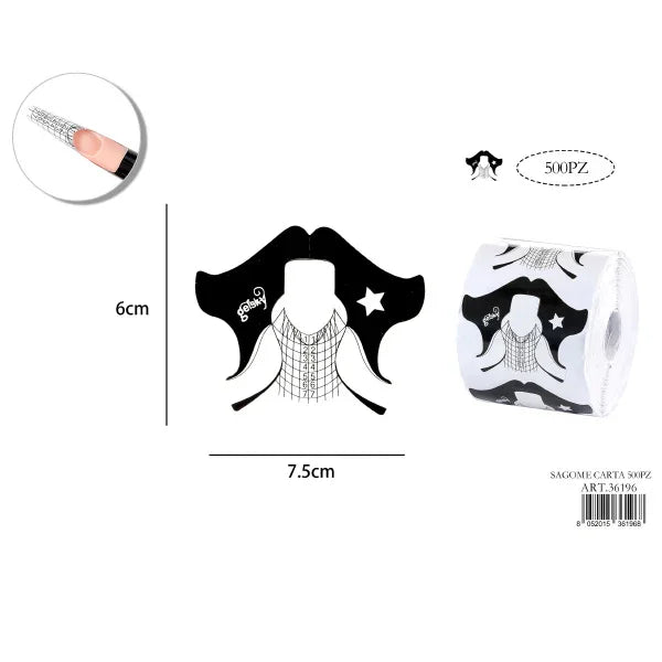 Cartine Allungamento Nere 500pz - Lady&Oscar