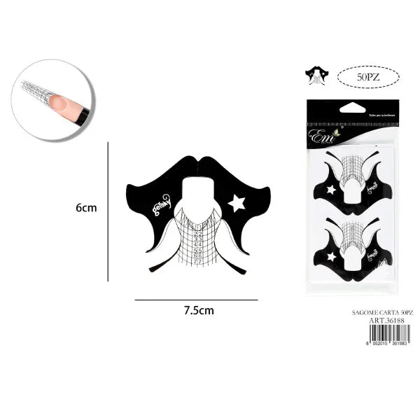 Cartine Ricostruzione 50 pz Nere - Lady&Oscar