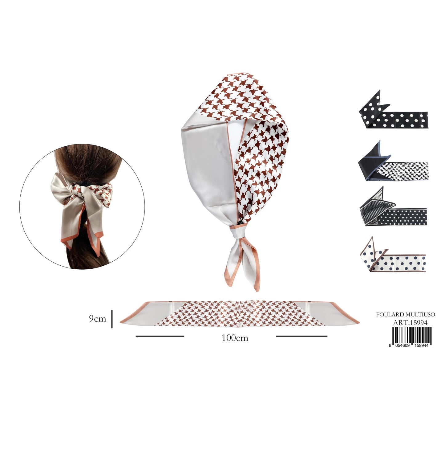 Foulard Multiuso 9*1MT - Lady&Oscar