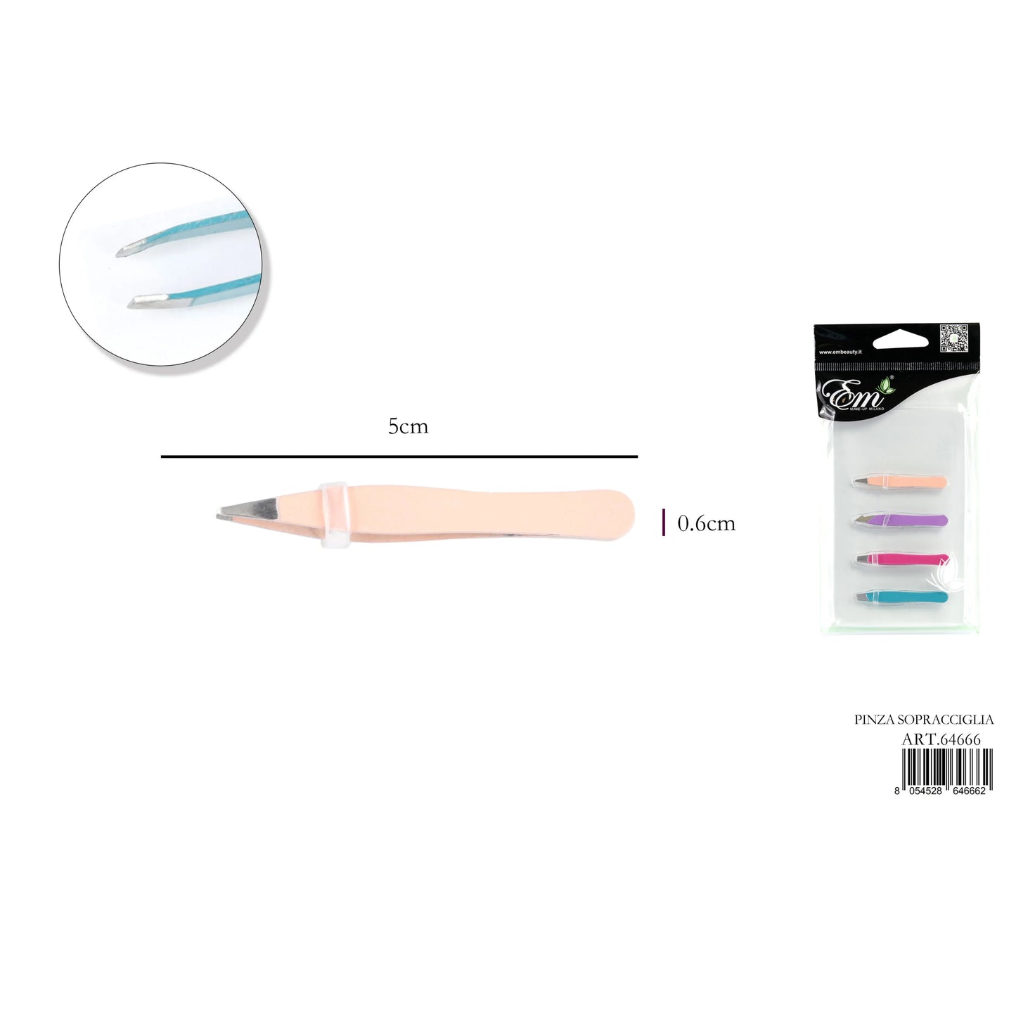 Pinzette Sopracciglia 4pz - Lady&Oscar