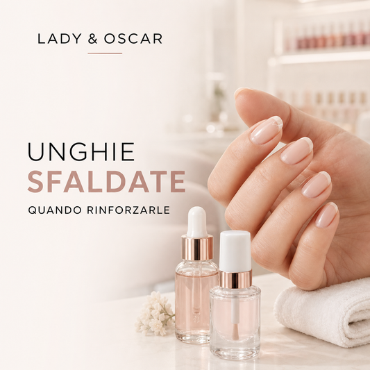 Unghie sfaldate trattate con siero rinforzante Lady&Oscar