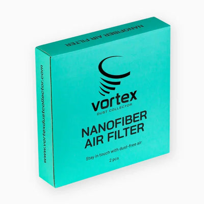 Confezione da 2 filtri in nanofibra Vortex per aspiratori per unghie