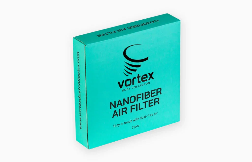 Confezione da 2 filtri in nanofibra Vortex per aspiratori per unghie