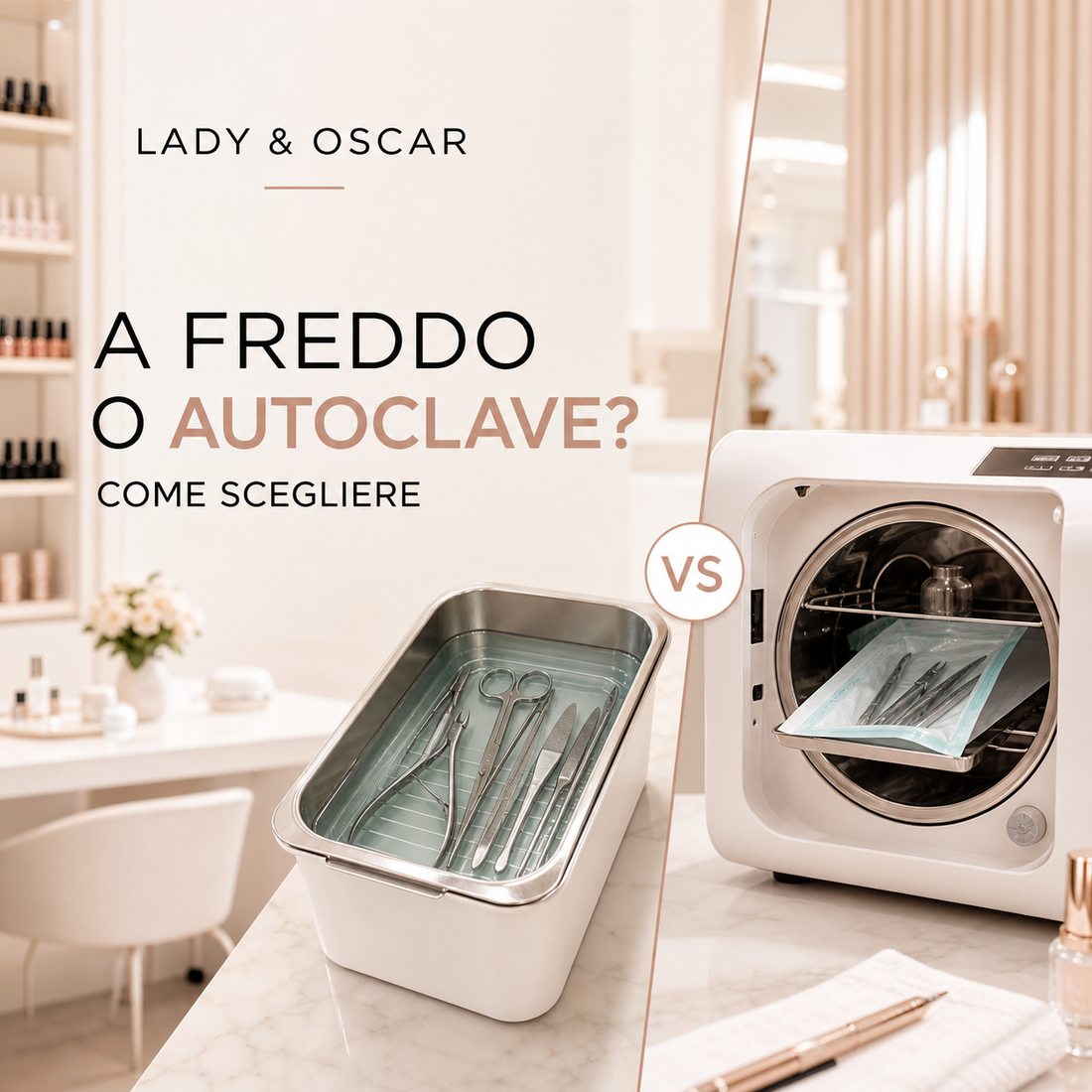 Confronto tra sterilizzazione a freddo e autoclave per strumenti da centro estetico