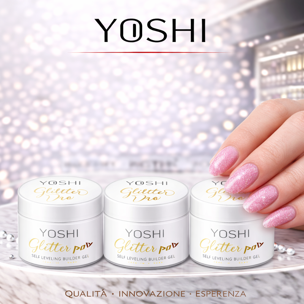 Gel Ricostruzione unghie Glitter Pro Yoshi