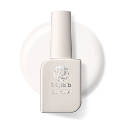 Gel Polish Milky White Filler Base 8 ml RobyNails smalto semipermanente