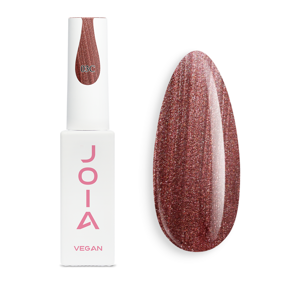 UV/LED Cat Eye Gel Polish 03C Amber Flame JOIA vegan, 6 ml