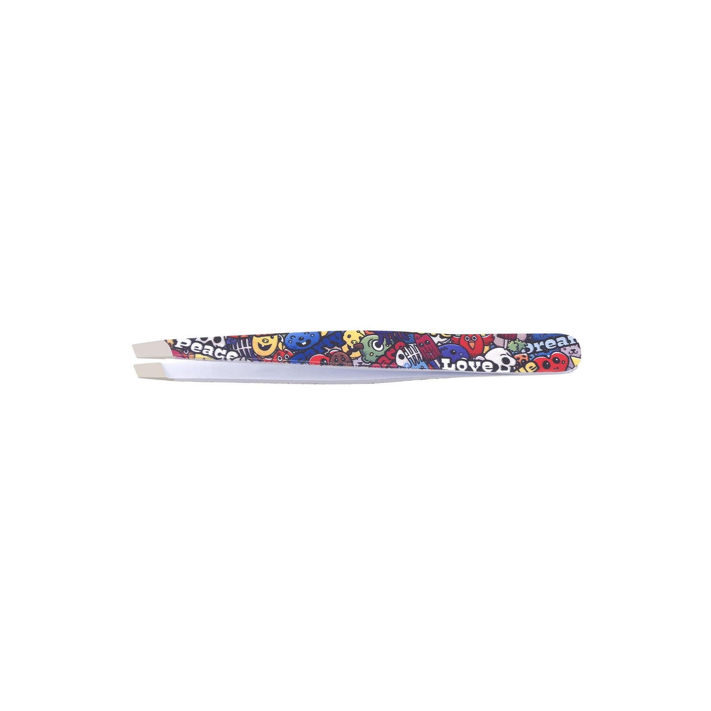 Pinza obliqua cm 9,5  decoro LOVE&PEACE