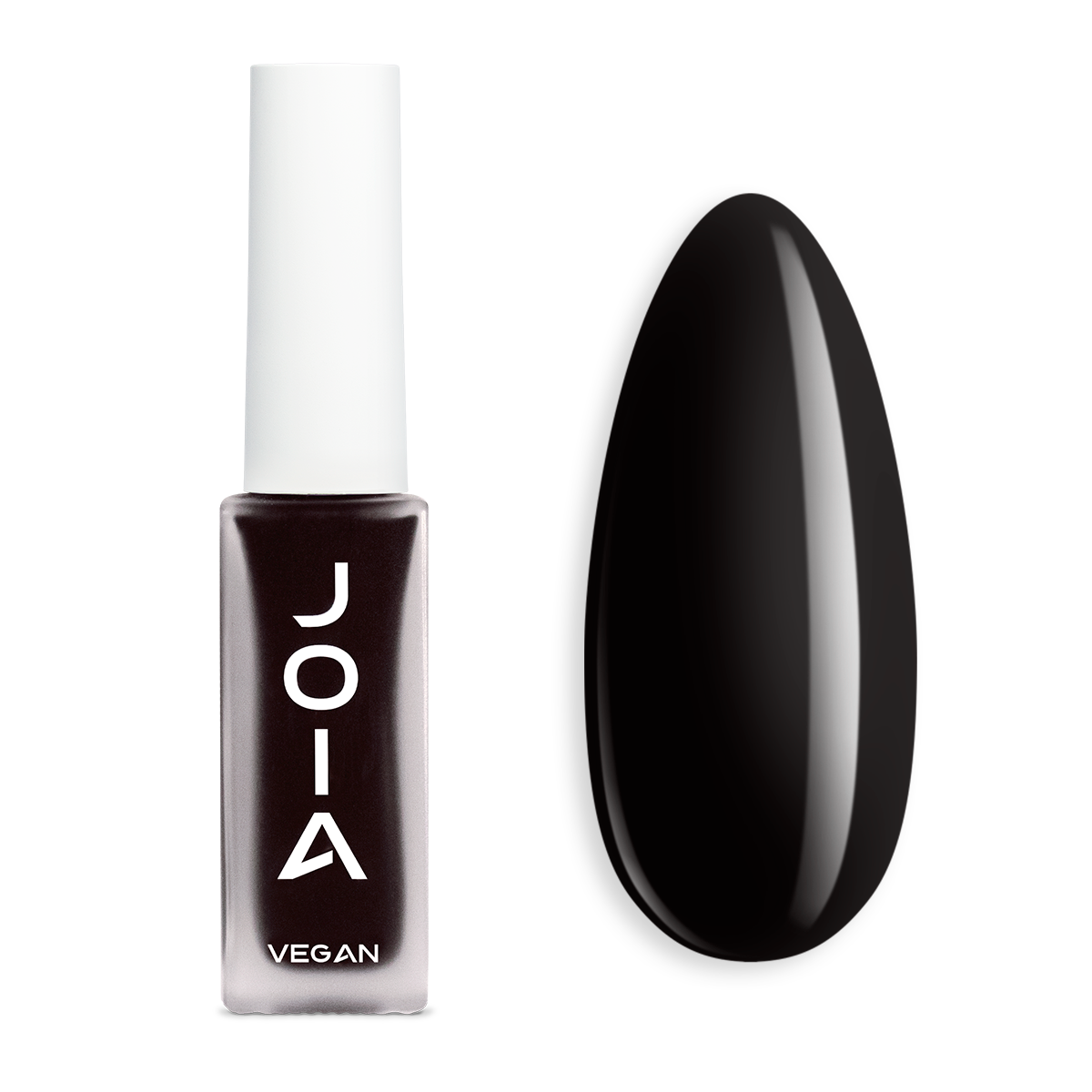 Nail care polish 4in1 JOIA vegan, 10 Perfect black, 8ml