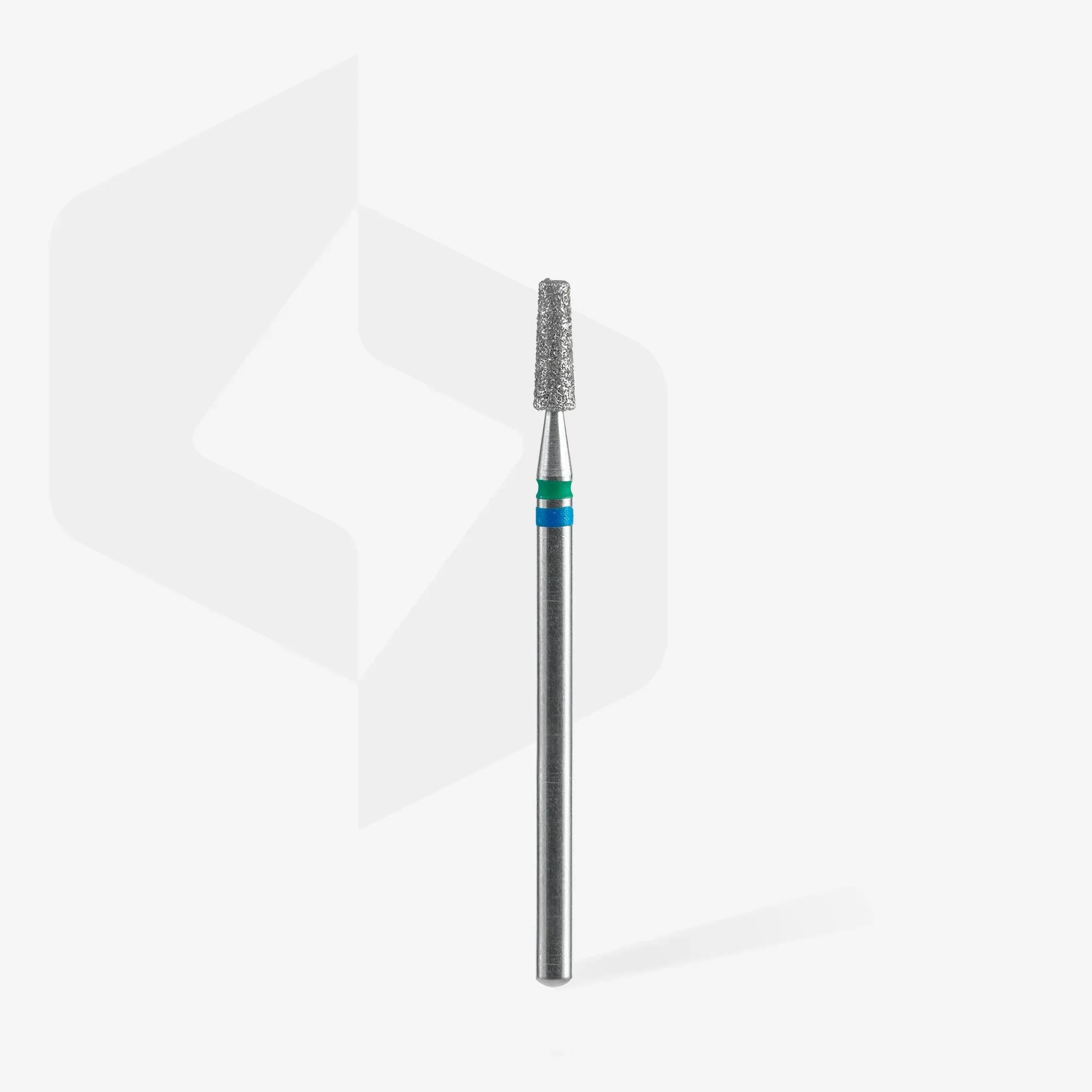 STALEKS Diamond nail drill bit DUO cone blue-green EXPERT head diameter 2,5 mm / working part 8 mm - Lady&Oscar