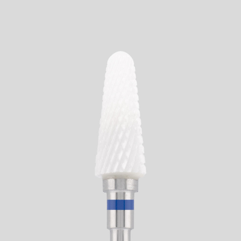 Ceramic bit "rounded cone" blue, L-13,0 mm., Ø4,0 mm