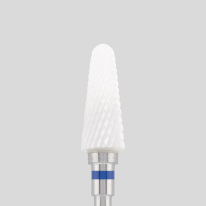 Ceramic bit "rounded cone" blue, L-13,0 mm., Ø4,0 mm