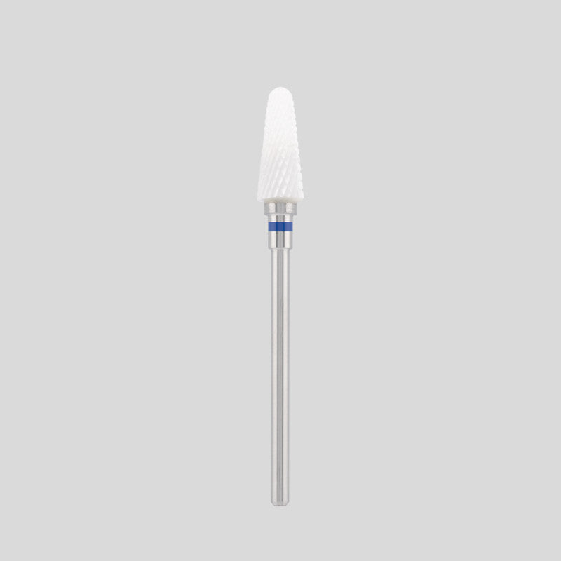 Ceramic bit "rounded cone" blue, L-13,0 mm., Ø4,0 mm