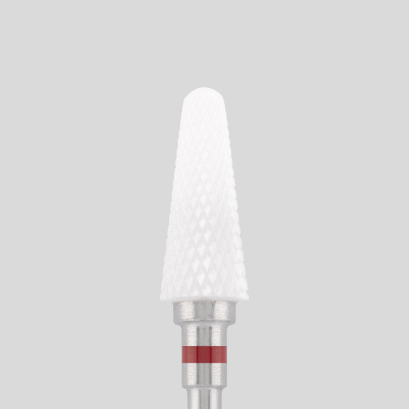 Ceramic bit "rounded cone" red, L-13,0 mm., Ø4,0 mm