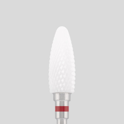 Ceramic bit "corn" red, L-14,0 mm., Ø6,0 mm