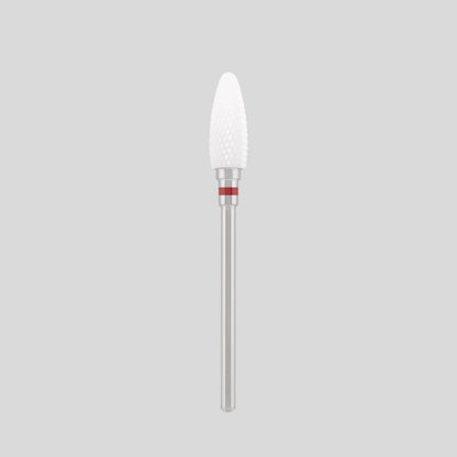 Ceramic bit "corn" red, L-14,0 mm., Ø6,0 mm