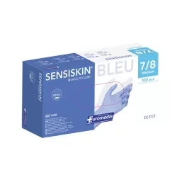 Guanti in nitrile senza polvere blu - 100 pz - Lady&Oscar