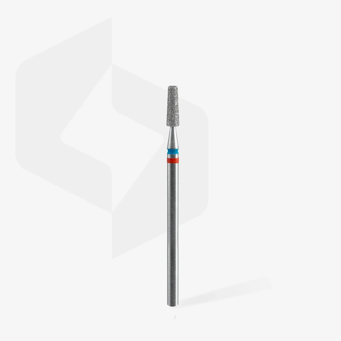 STALEKS Diamond nail drill bit DUO cone red-blue EXPERT head diameter 2,5 mm / working part 8 mm - Lady&Oscar