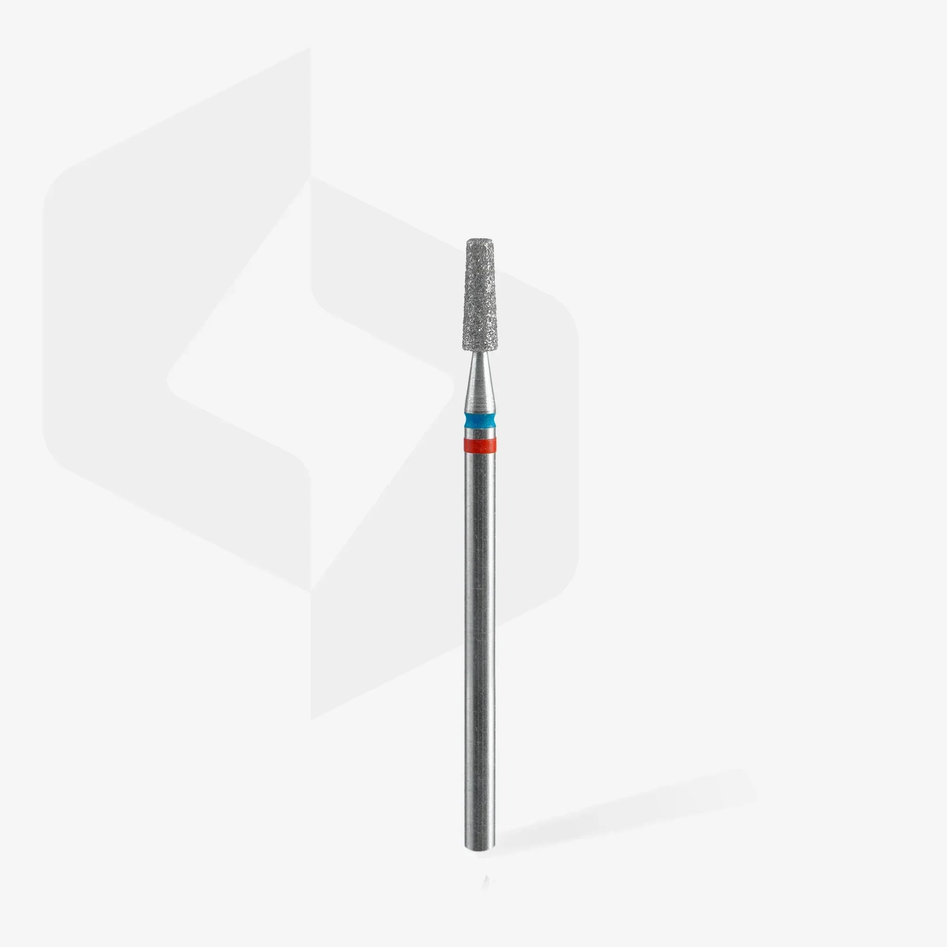 STALEKS Diamond nail drill bit DUO cone red-blue EXPERT head diameter 2,5 mm / working part 8 mm - Lady&Oscar