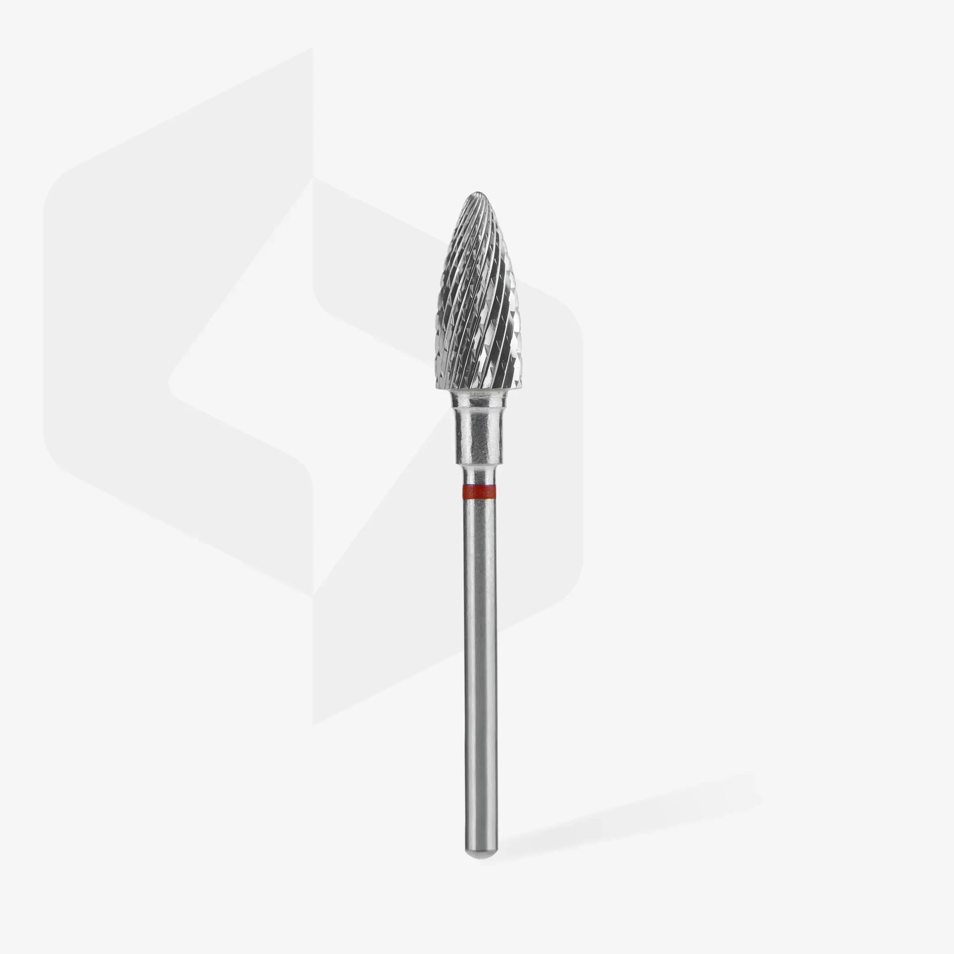 STALEKS Carbide nail drill bit, pine cone, red, EXPERT diameter 6 mm/working part 14 mm - Lady&Oscar