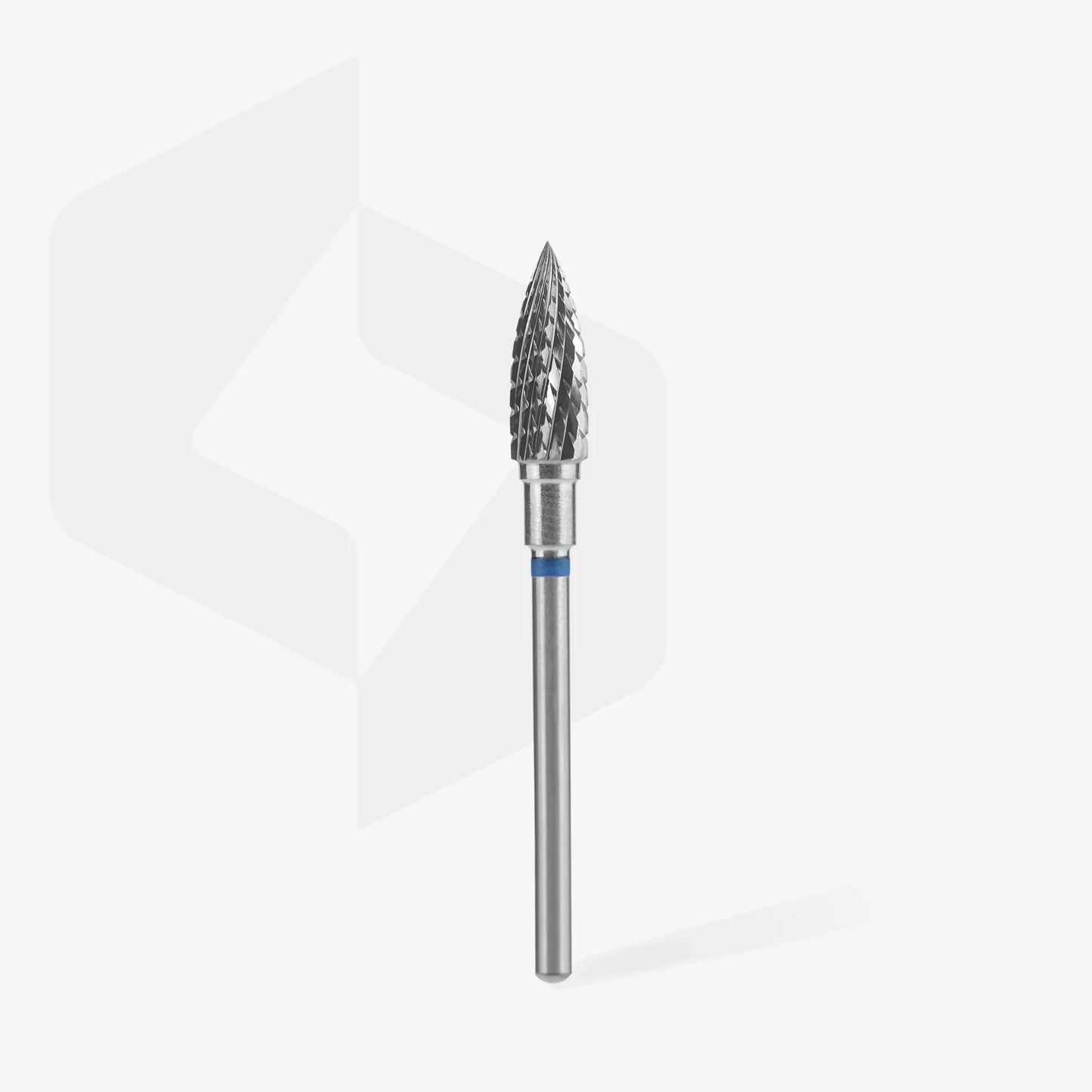 STALEKS Carbide nail drill bit, flame, blue EXPERT diameter 5 mm/working part 13.5 mm - Lady&Oscar