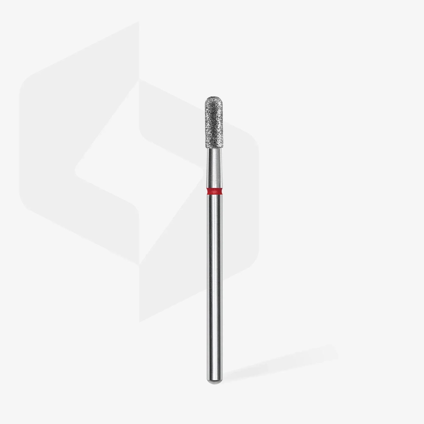 STALEKS Diamond nail drill bit rounded cylinder red EXPERT head diameter 2,3 mm / working part 6,5 mm - Lady&Oscar