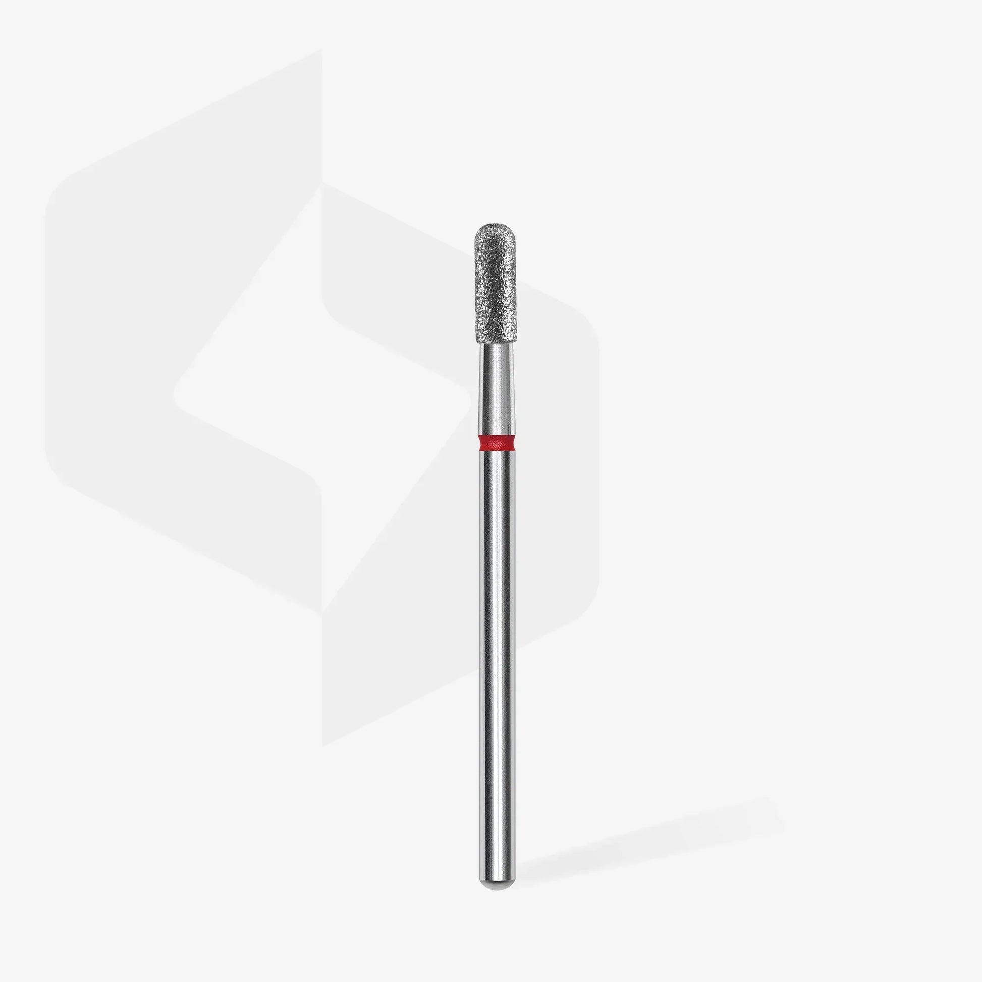 STALEKS Diamond nail drill bit rounded cylinder red EXPERT head diameter 2,3 mm / working part 6,5 mm - Lady&Oscar