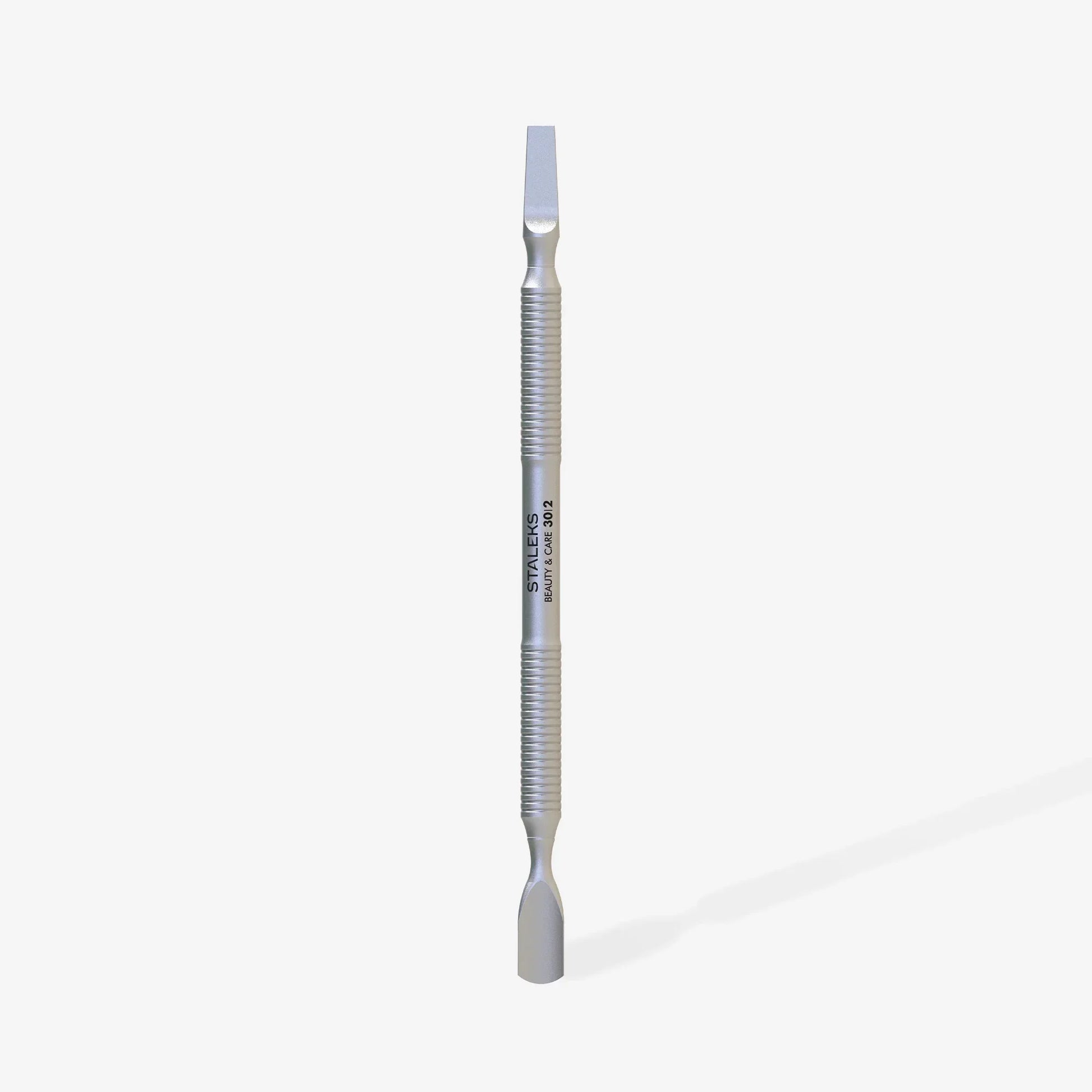 STALEKS Spatola per manicure (pusher arrotondato + pulsante dritto) BEAUTY & CARE 30 TYPE 2 - Lady&Oscar