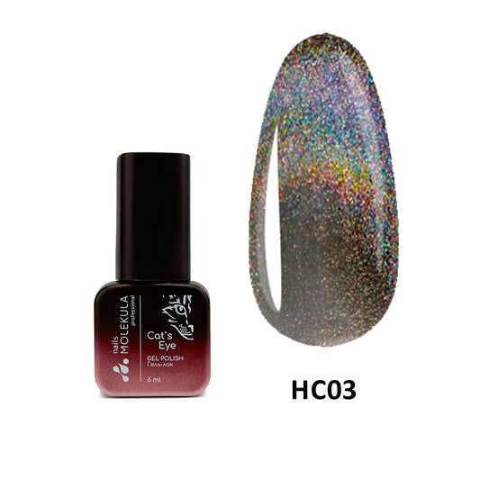 Molekula Gel polish Holographic Cat's Eye - HC03 6ml